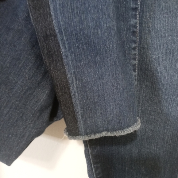 Paige Hoxton Side Stripes Raw hem Ankle Jeans Size 29 in Blue Color - Picture 5 of 16